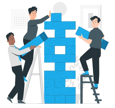 Icono de personas construyendo